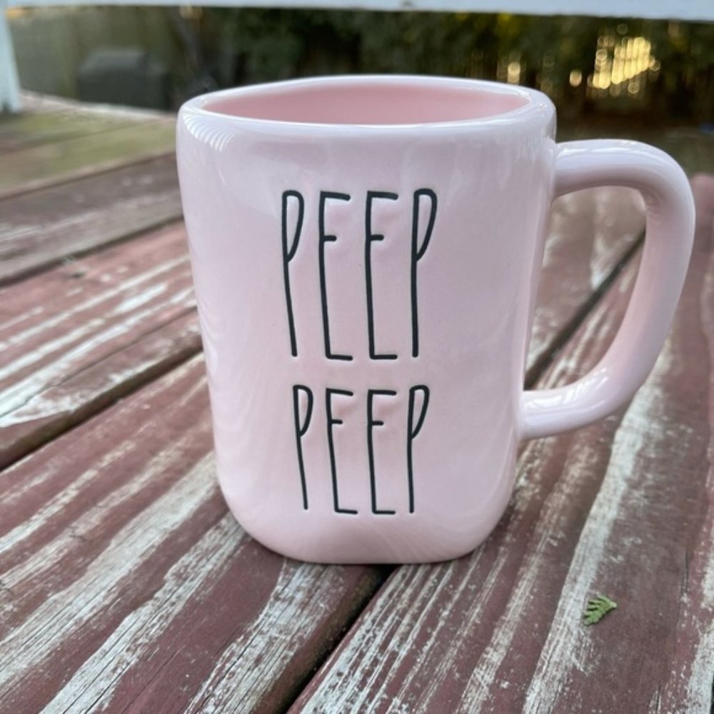 NWT Rae Dunn “Peep Peep” mug